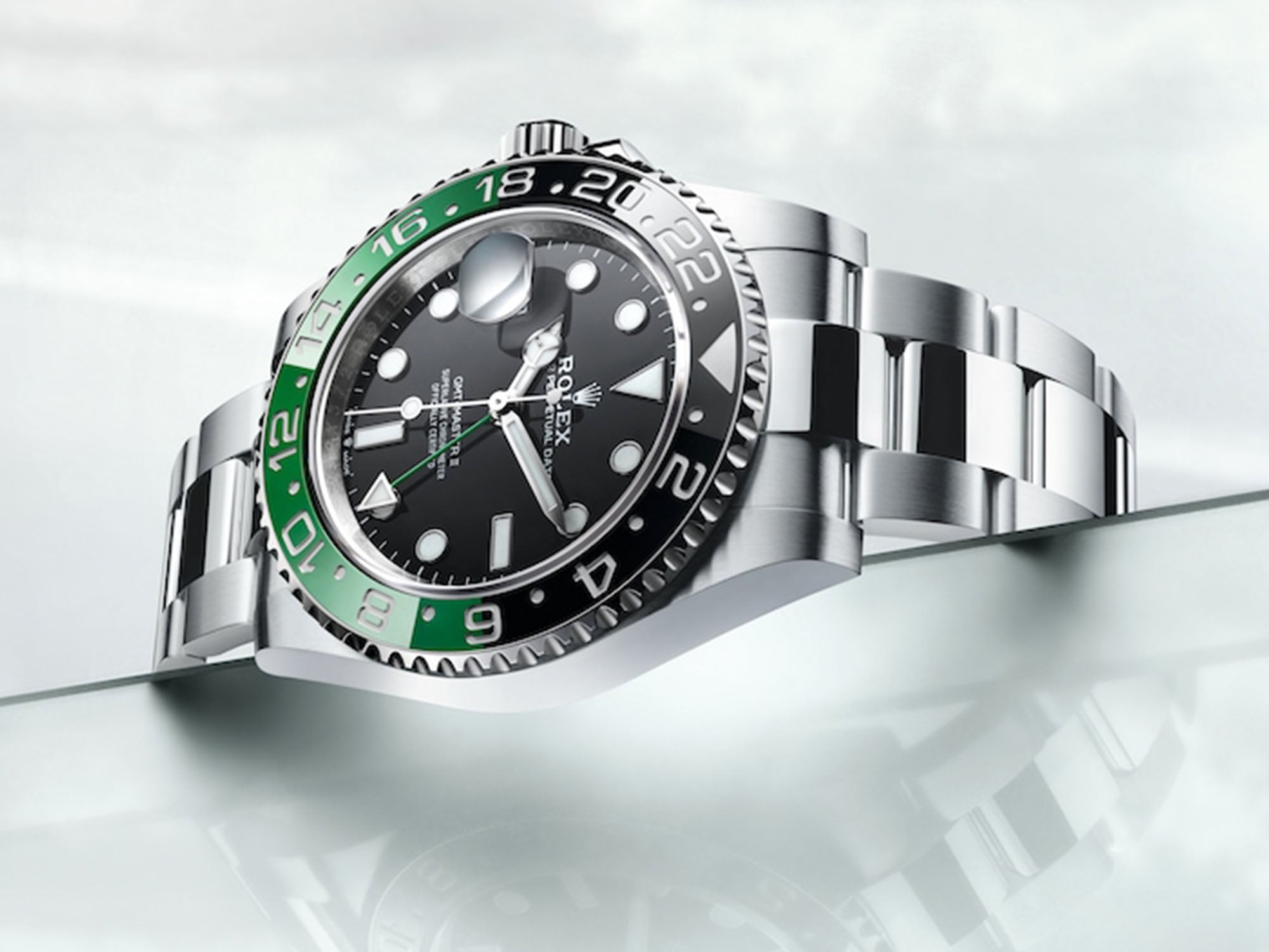 Rolex GMT-Master II lefthand green-black