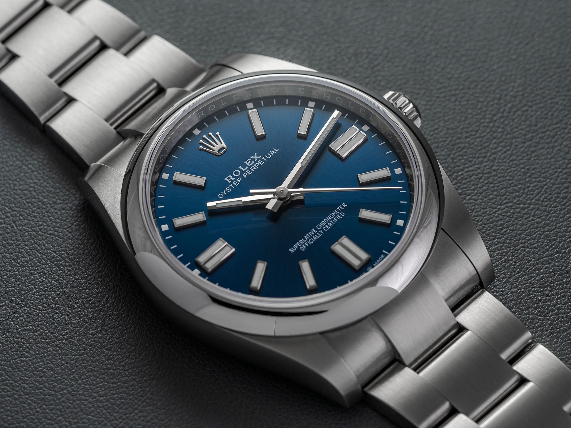 Rolex Oyster Perpetual Blue Dial