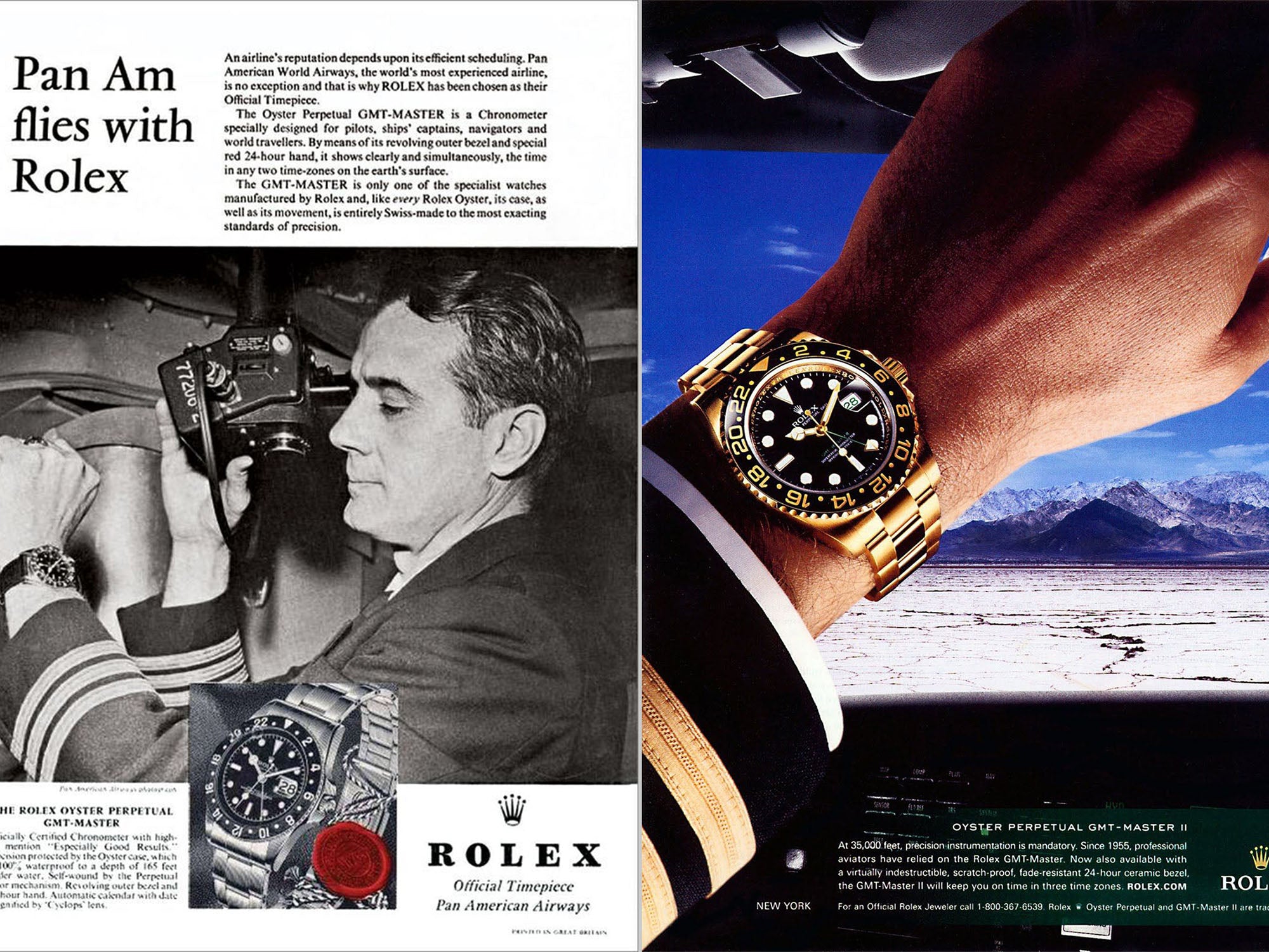 Rolex GMT-Master Pan Am ad
