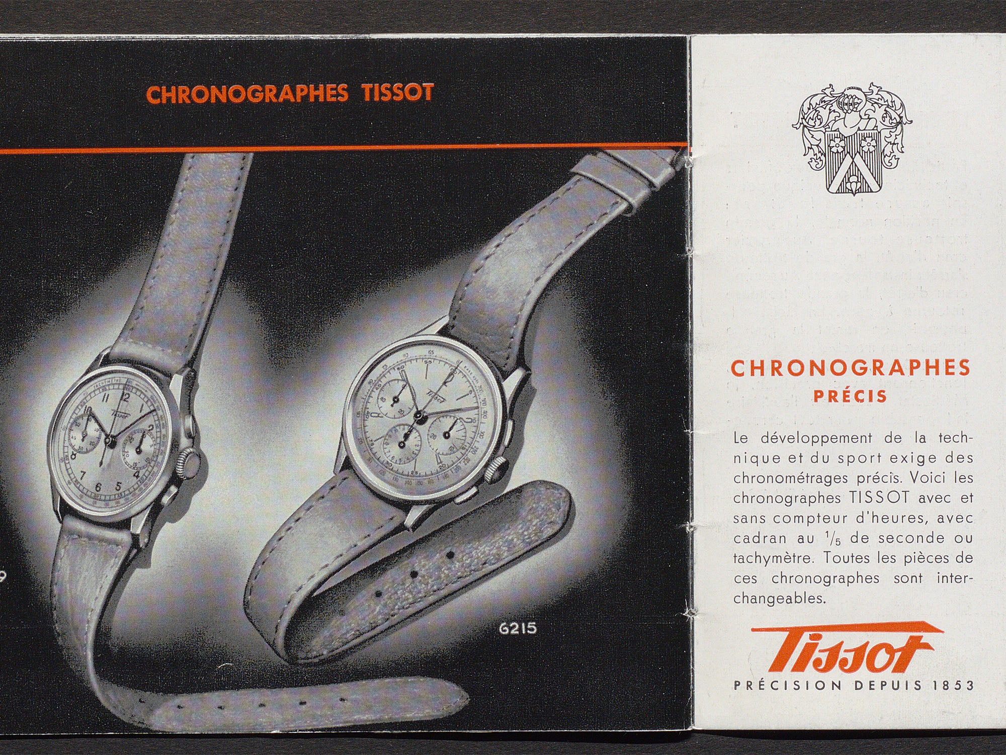 Tissot Chronographe vintage advertisement