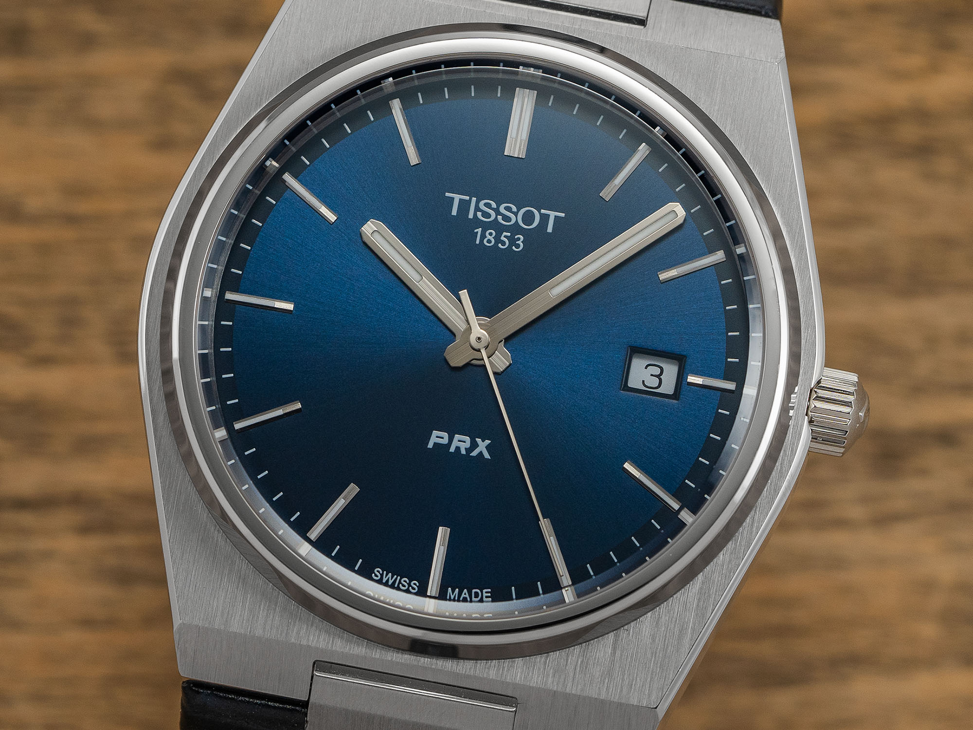 Tissot PRX Blue Quartz 40mm dial CU