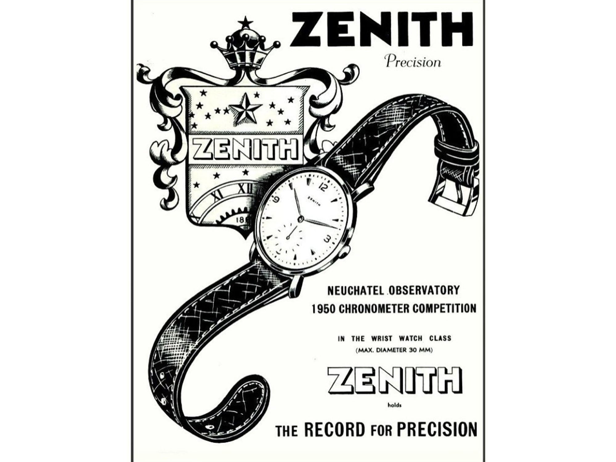 Zenith chronometer ad