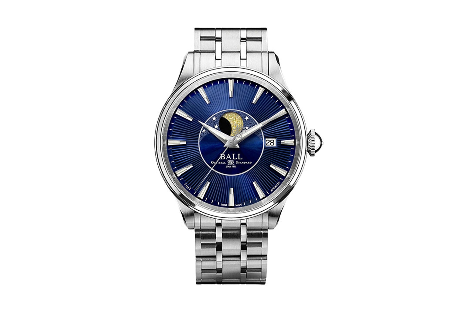 Ball Watch Trainmaster Moonphase Dress Watch