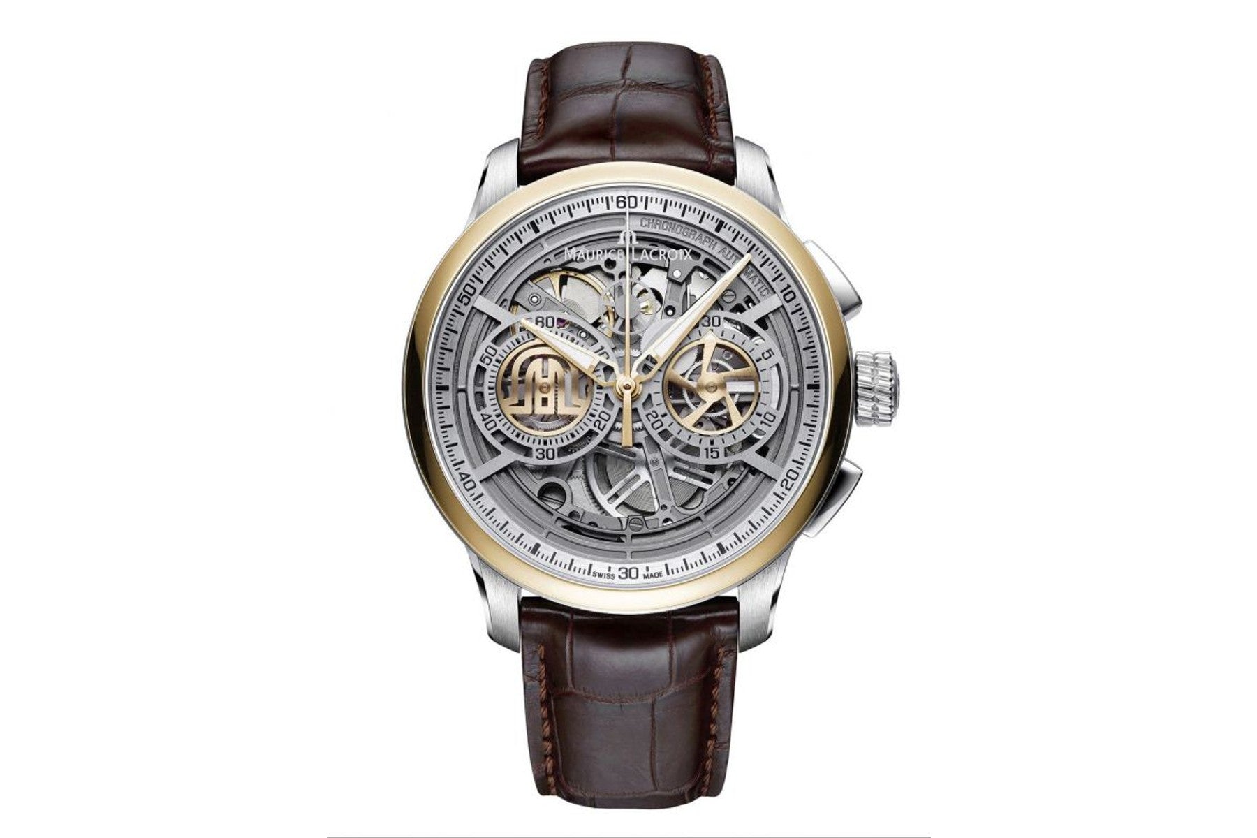 maurice lacroix masterpiece chronograph skeleton watch