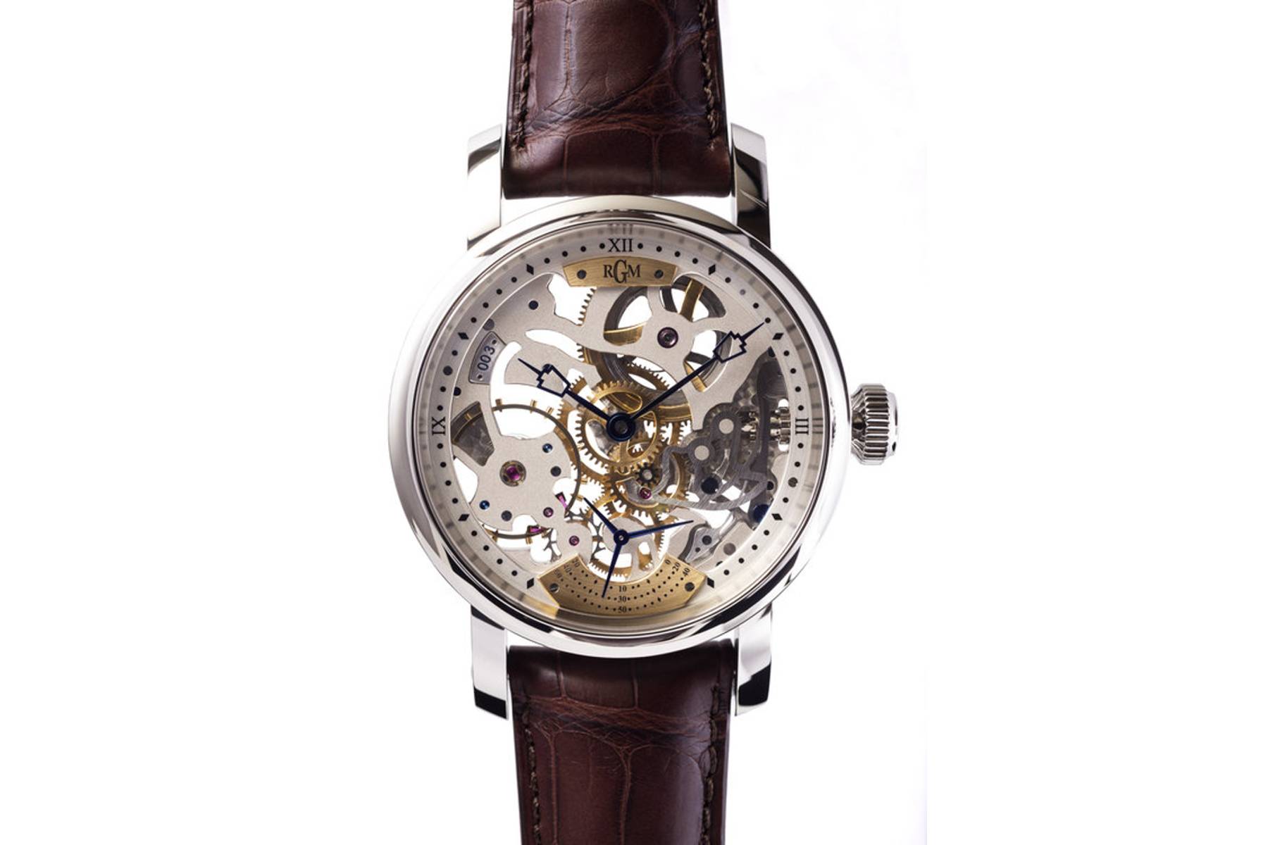 rgm 801 caliber skeleton watch