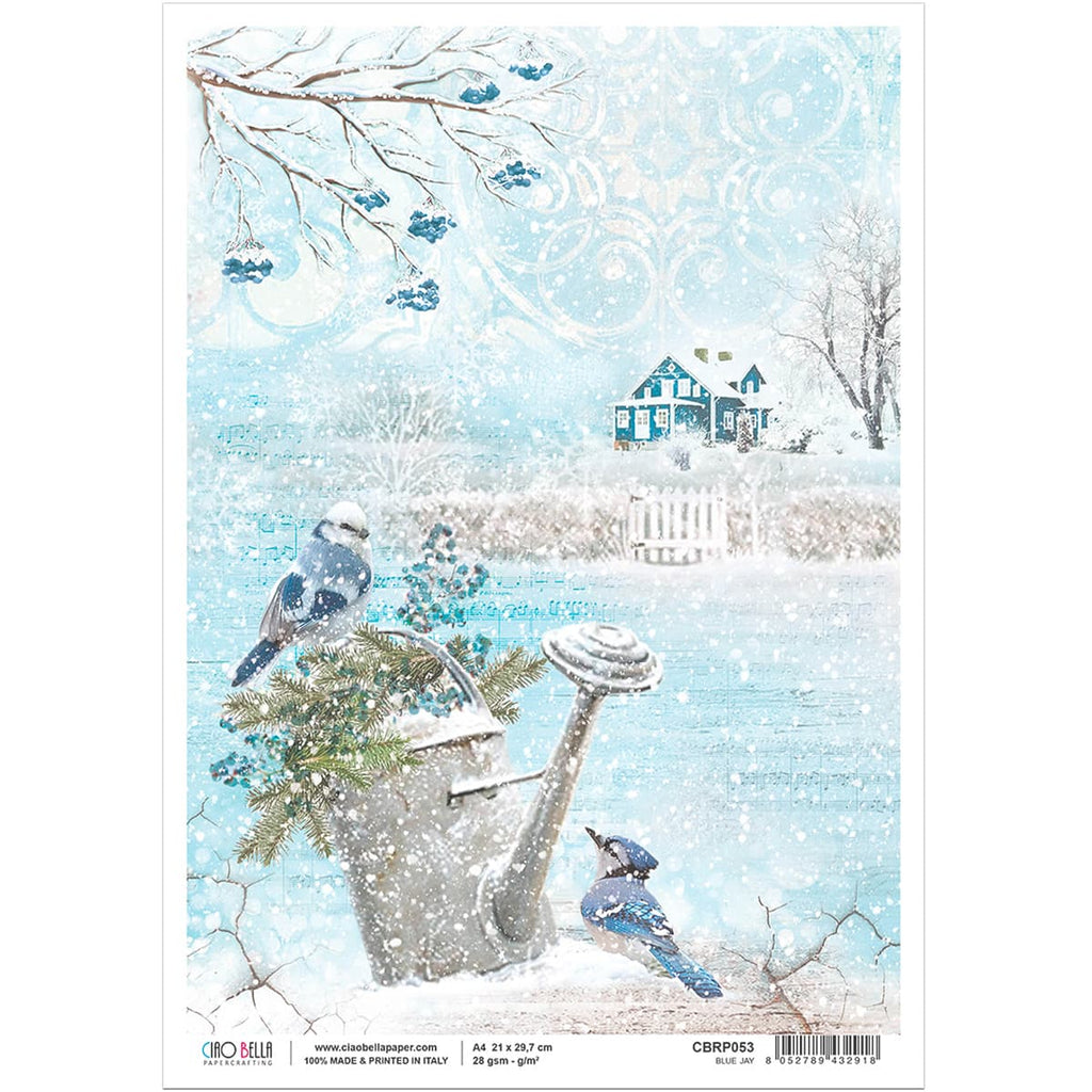 Hello Winter - A4 Rice Paper Time for Home Ciao Bella Collection – All  Paint Products