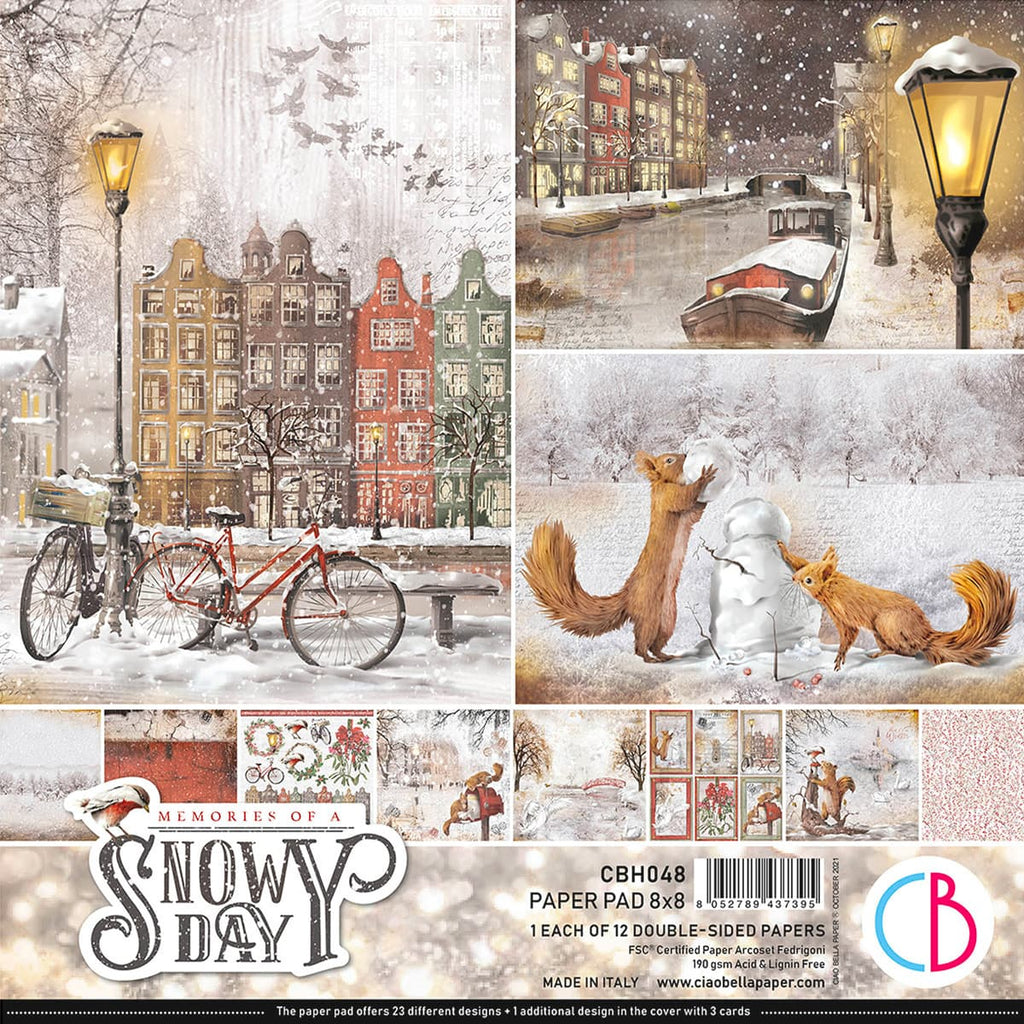 Simple Story Christmas Scrapbooking Paper Pad Set Double Sided 12x12 8/Pkg by AB Studio