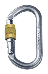 Singing Rock Steel Oval Carabiner Screw Gate