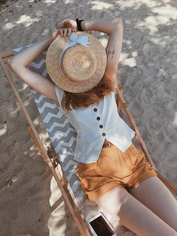 Summer outfit sun hat