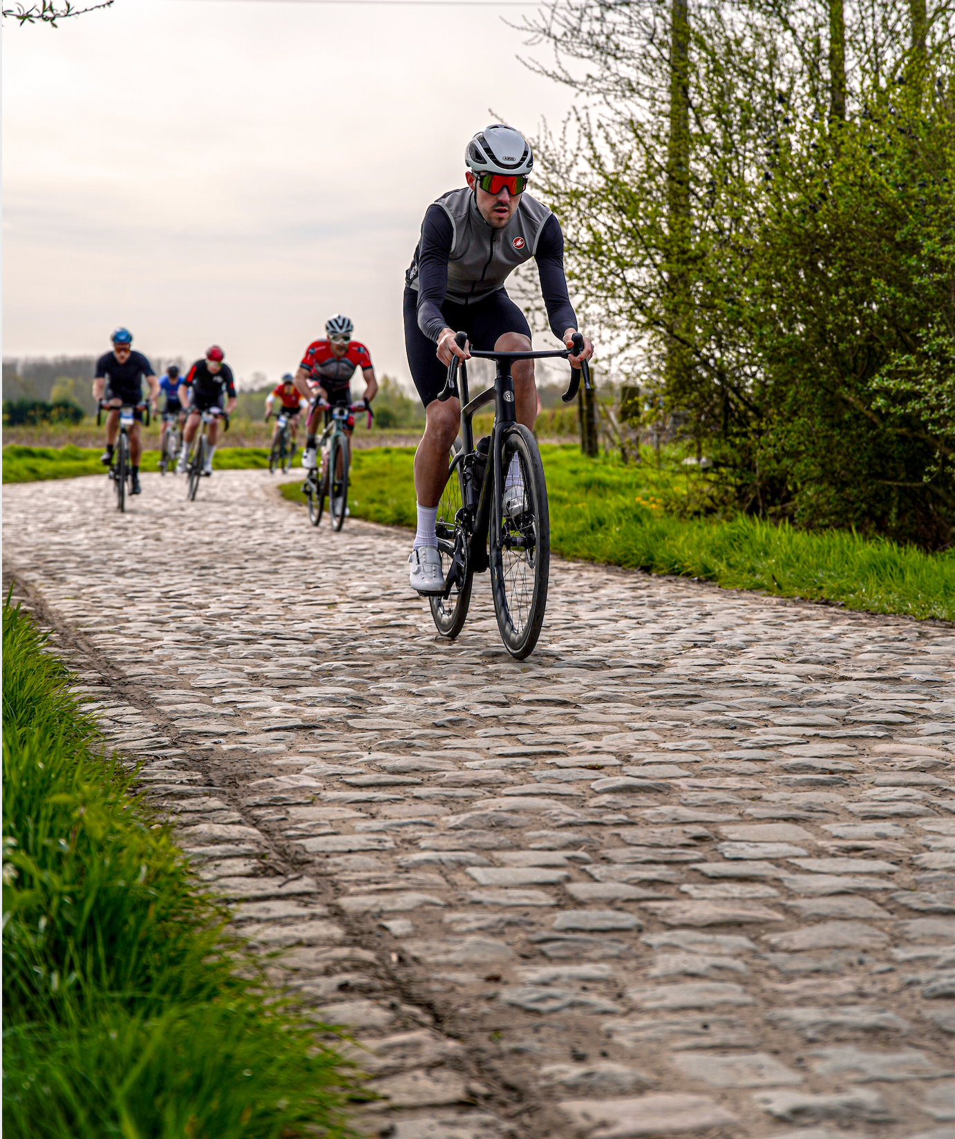 Pearson Shift paris roubaix sportive carbon cobbles pave start section 1