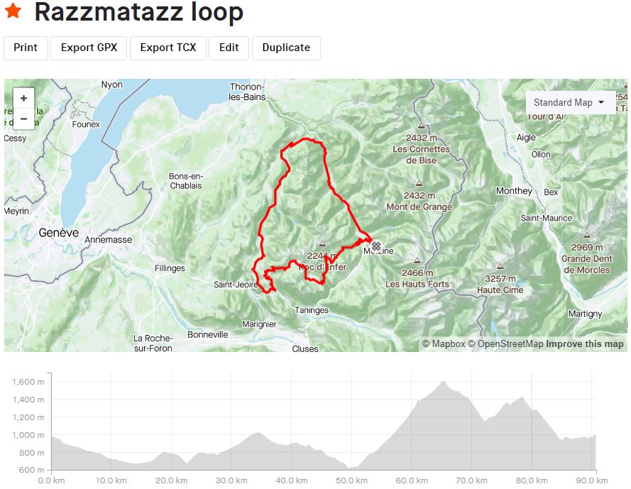 Pearson Cycles Strava Road Cycling holiday morzine route