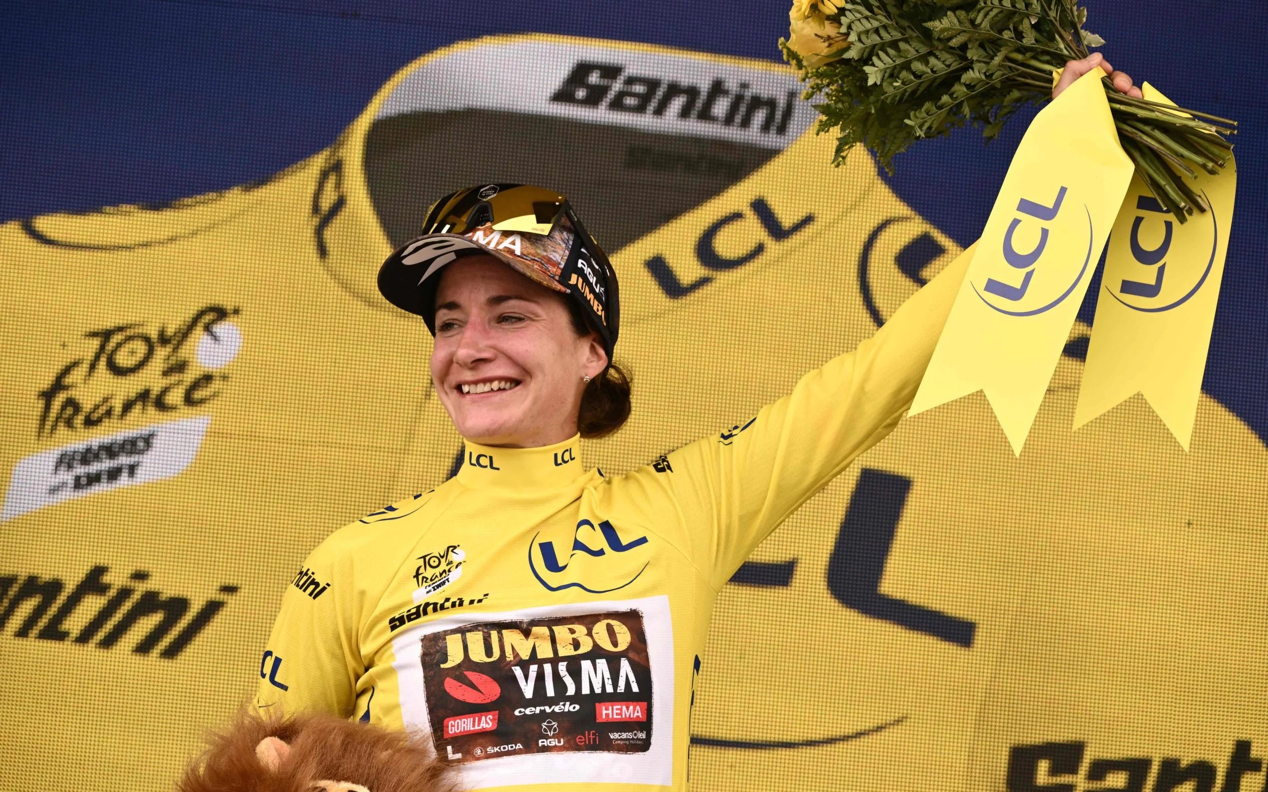Marianne Vos tour de france yellow jersey