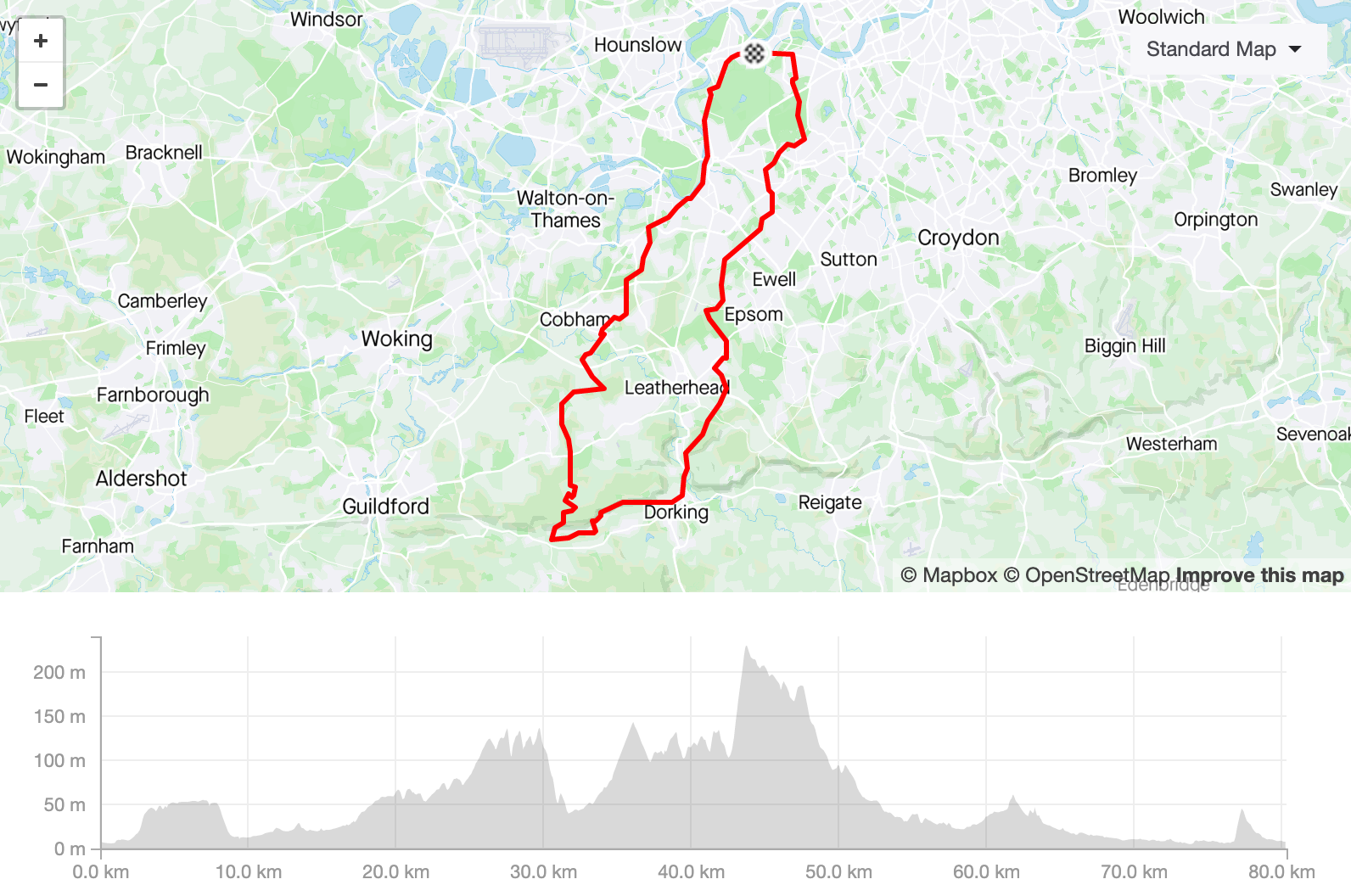 Strava route