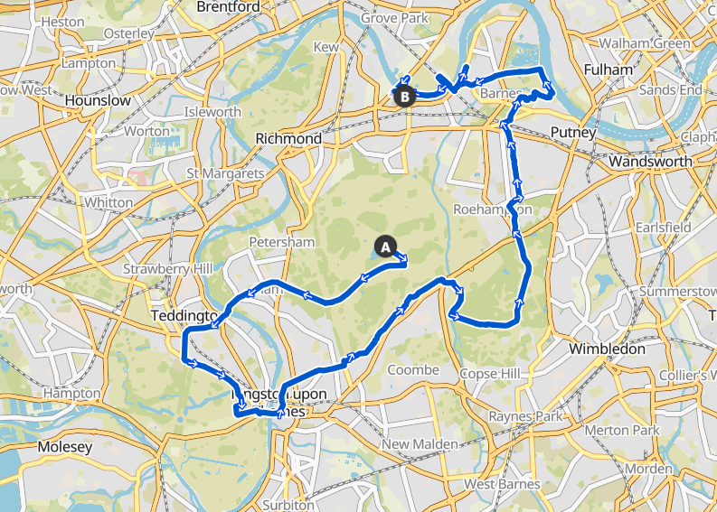 bird watching cycling route london