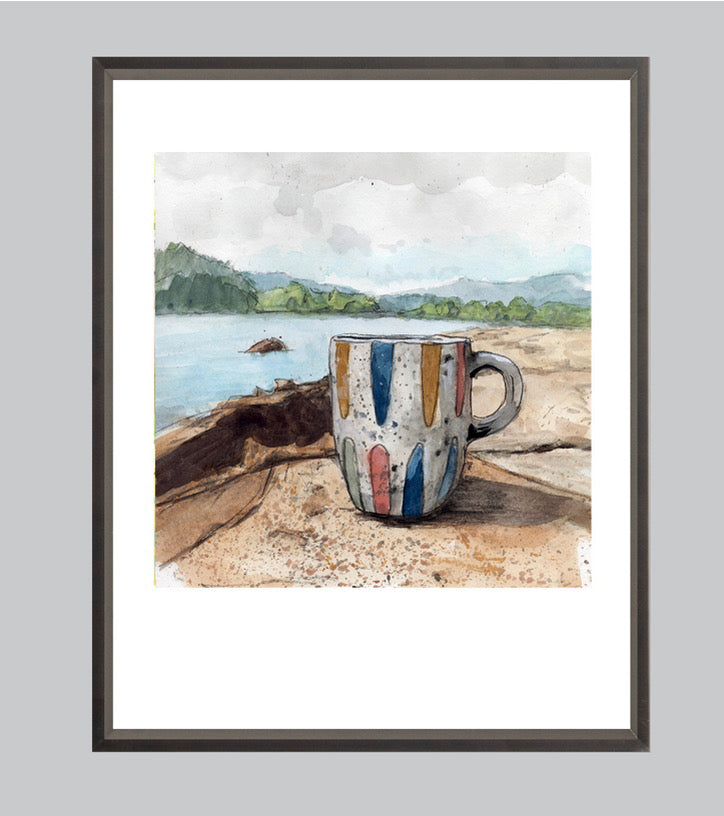  Outdoor Cup Print by Mary Jo Davis 