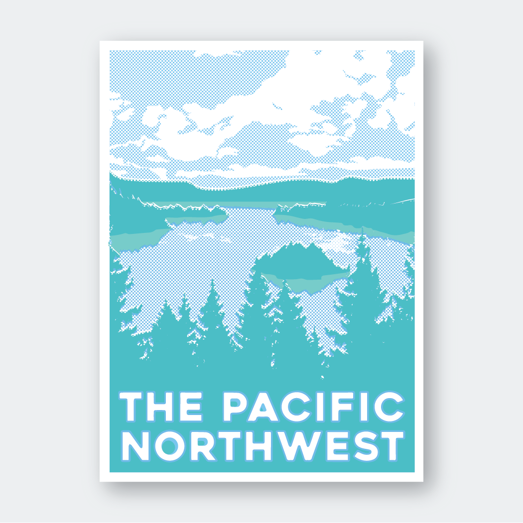  PNW Waterscape Sticker 