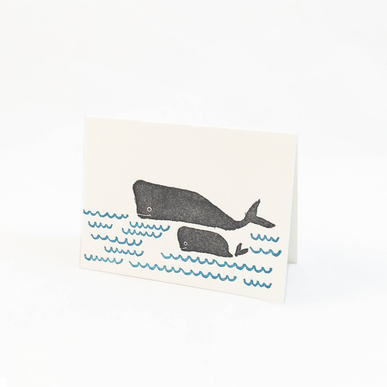  Mini card Whales by Ilee Papergoods Letterpress 