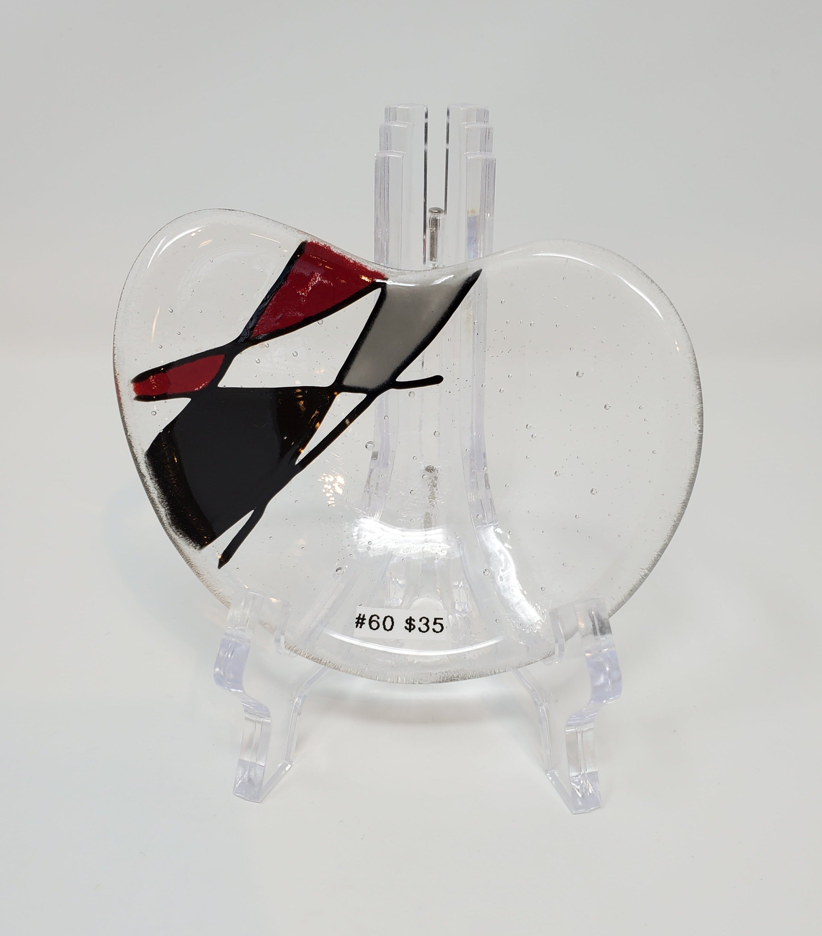  #60 Kidney Condiment Stringer by Mesolini Glass Studio 