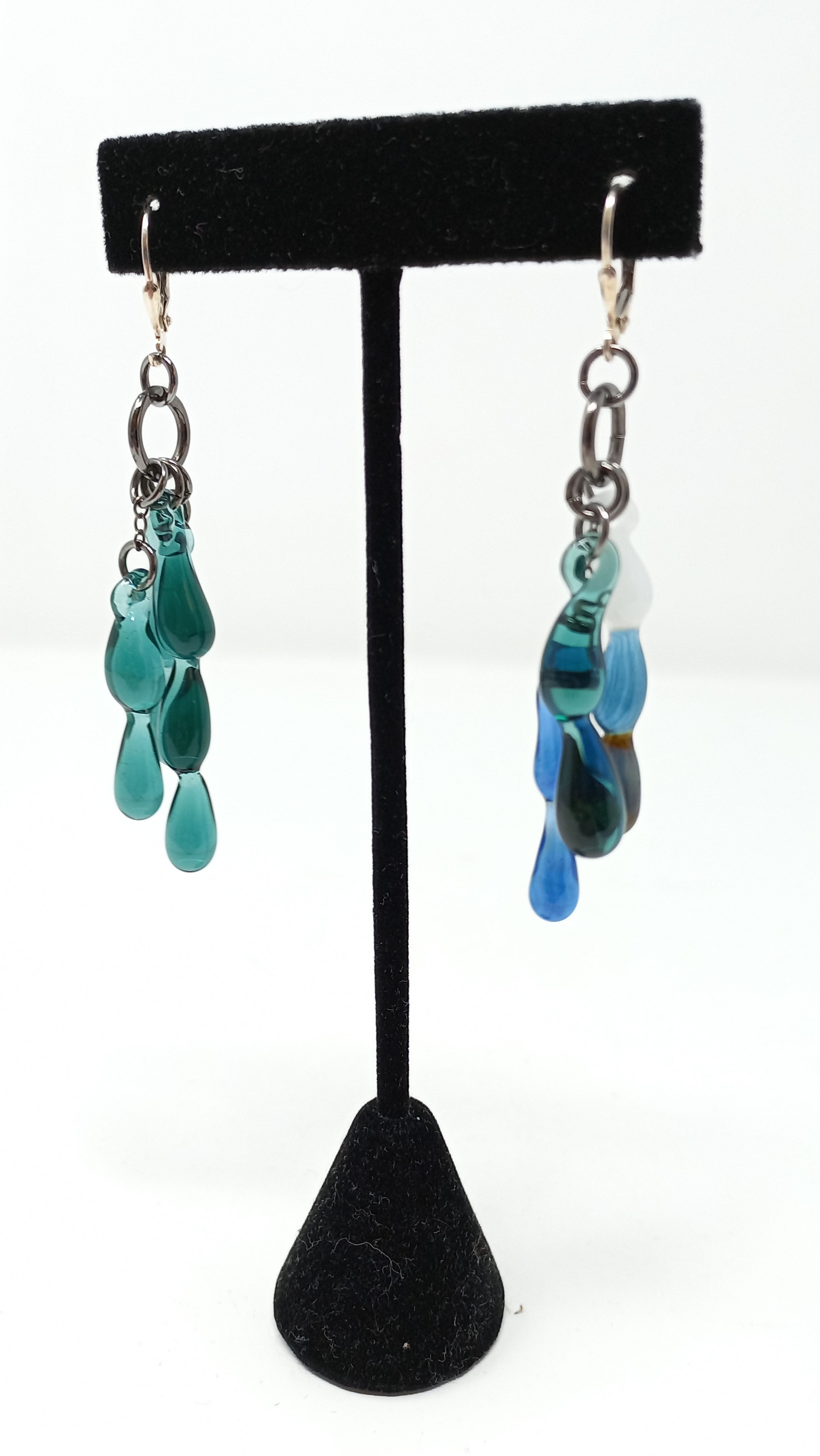  Drip Glass Earrings by Inna Patina 