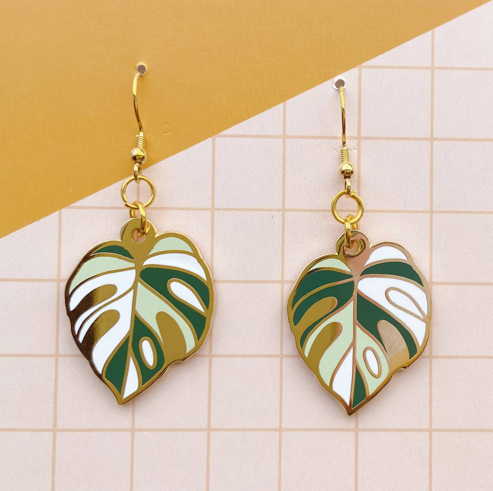  Monstera Earrings 