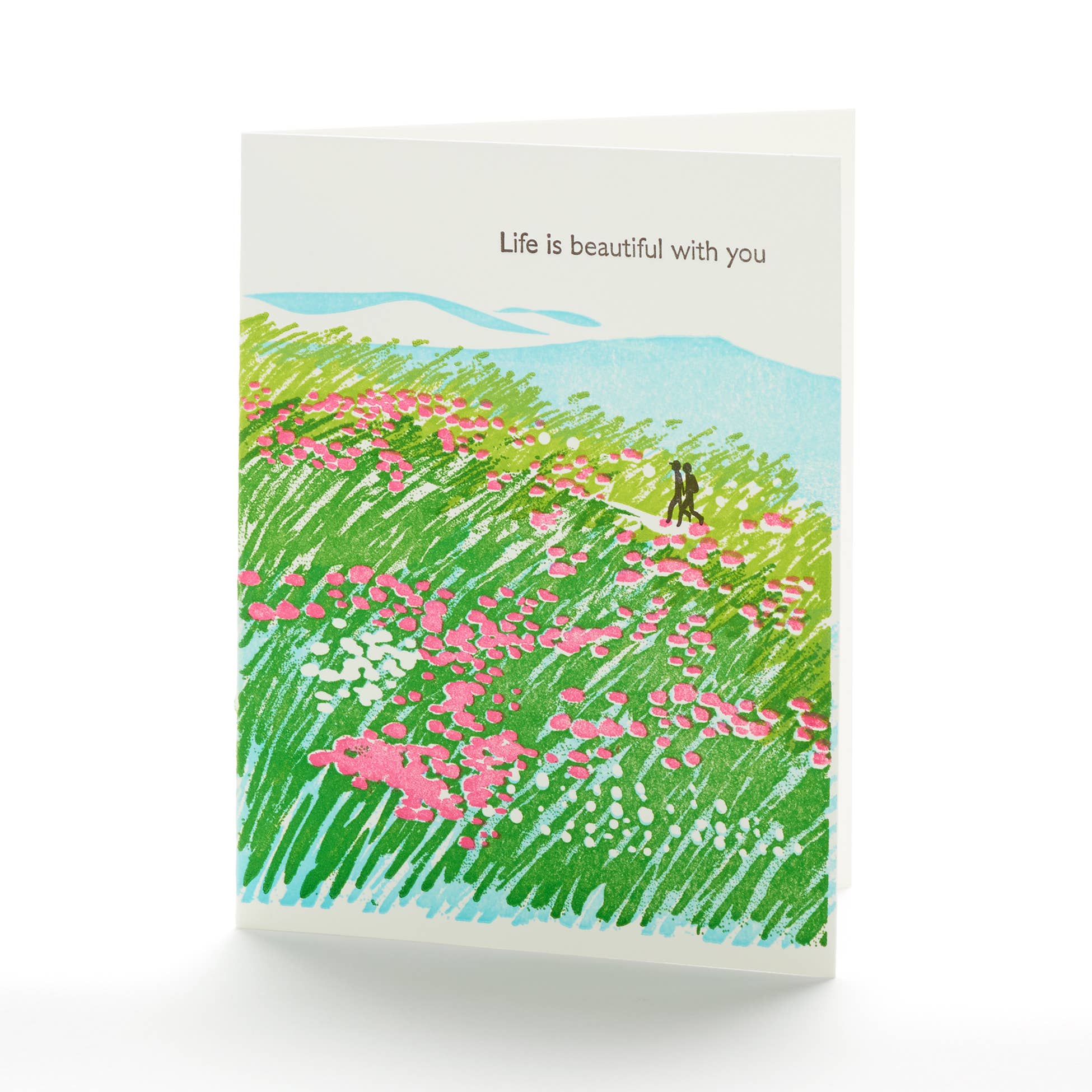  Life is Beautiful with You Note Card 