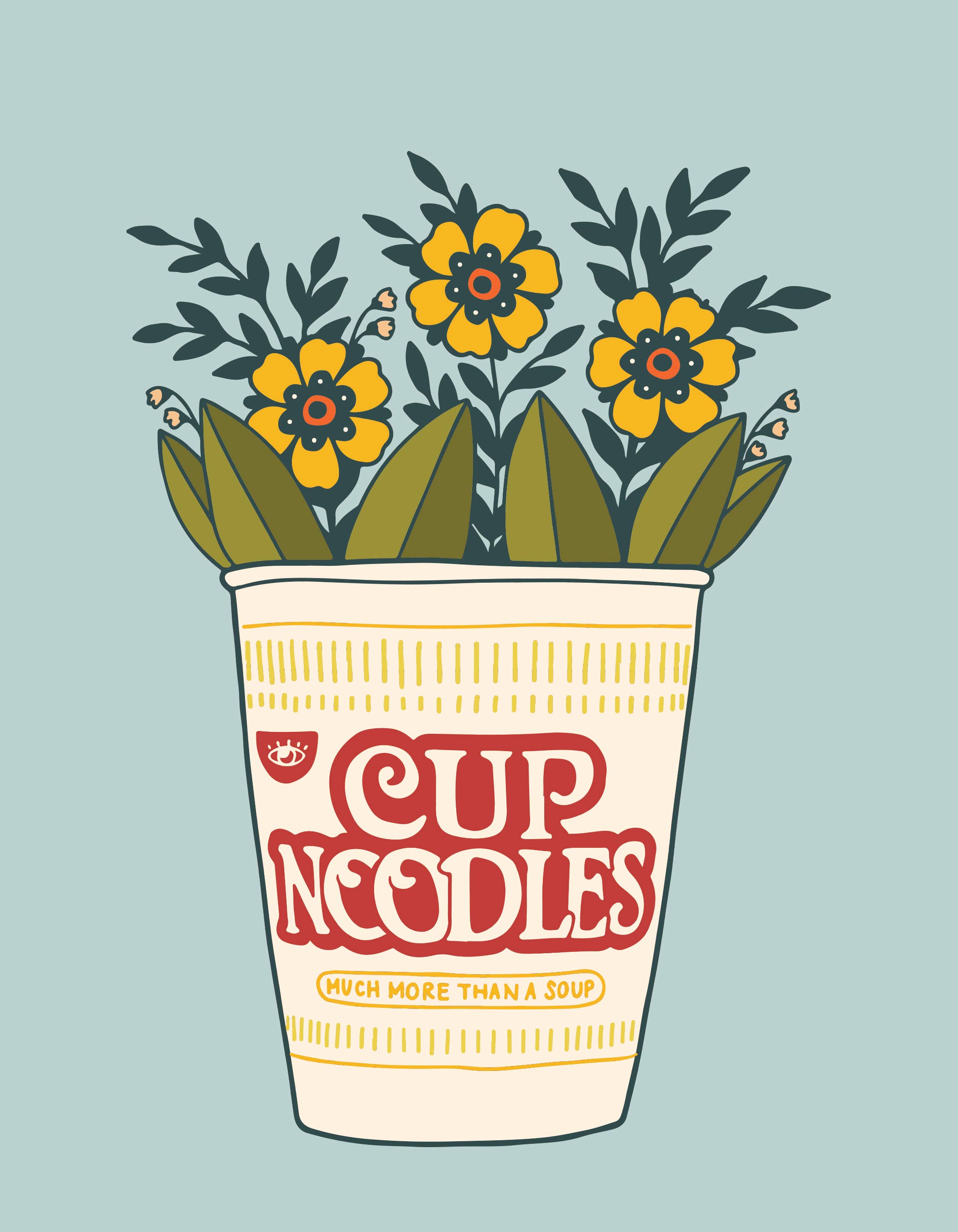  Cup of Noodles Print (8x10) 