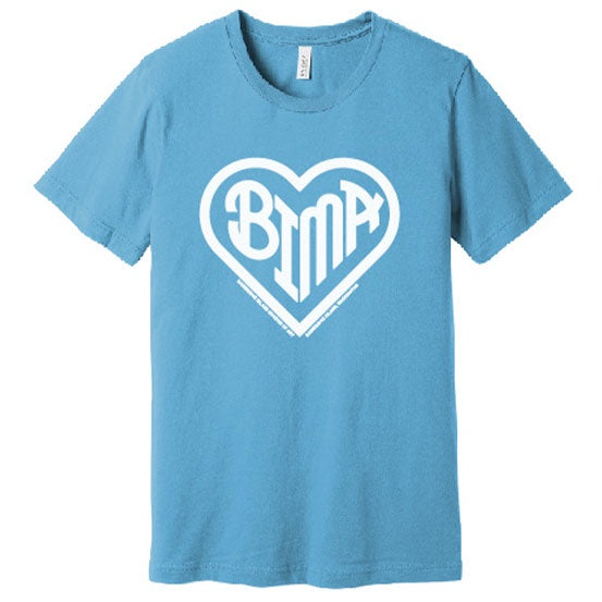  BIMA Heart T-Shirt Ocean Blue 