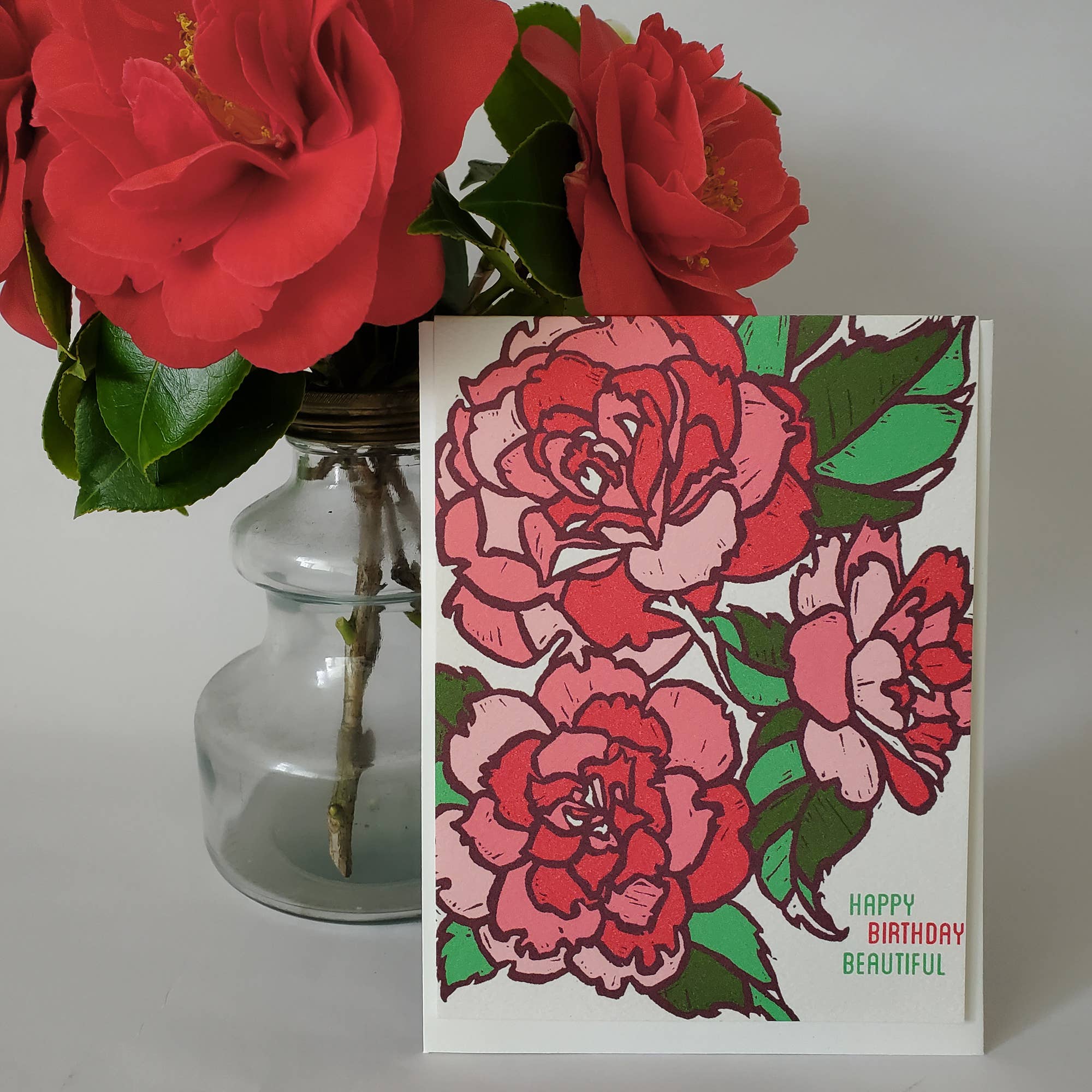  Birthday Beautiful Floral Greeting Card 