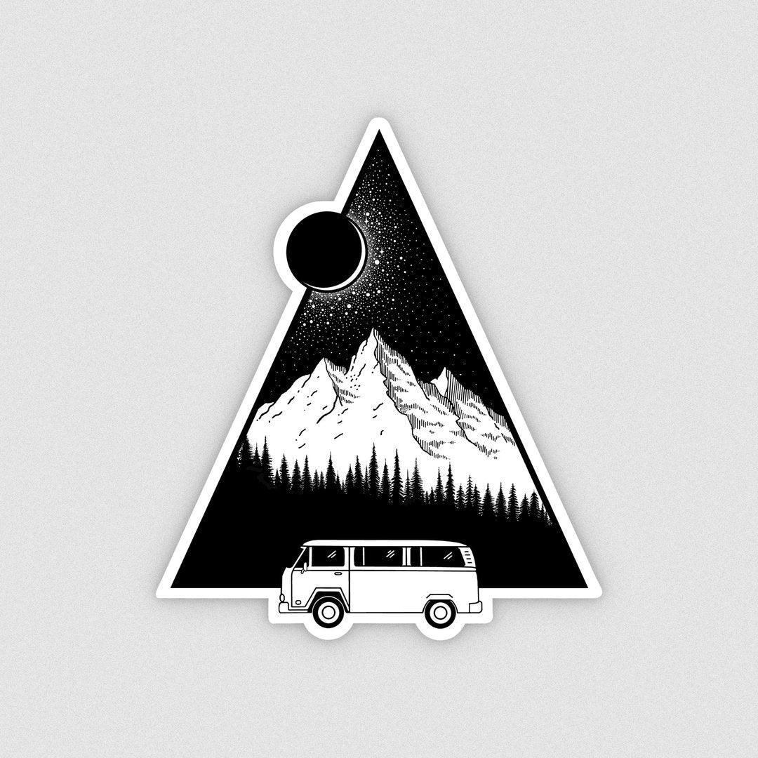  Pacific Northwest Adventure Vinyl Sticker by Nick Alan Art 