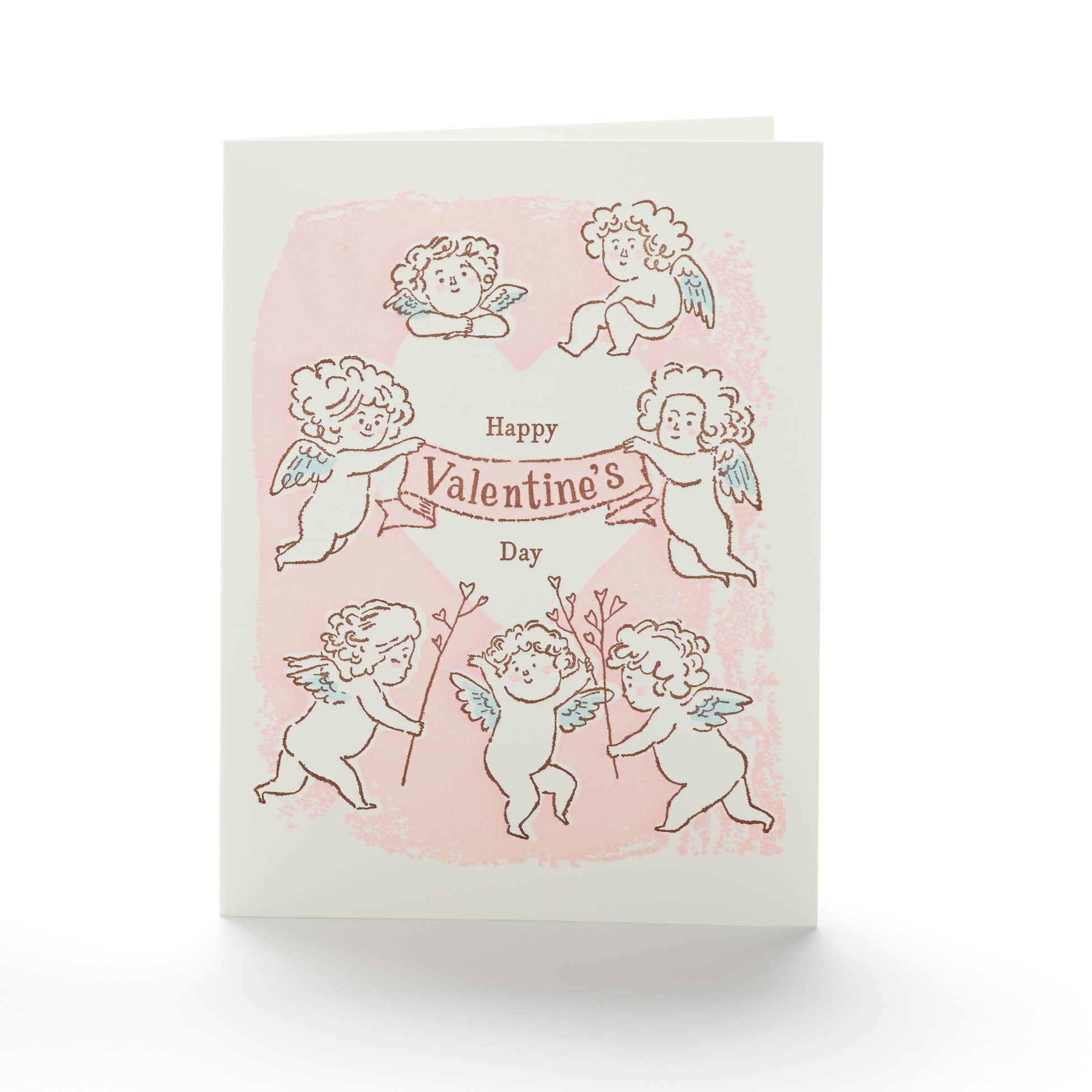  Cupids Happy Valentine's day Notecard 