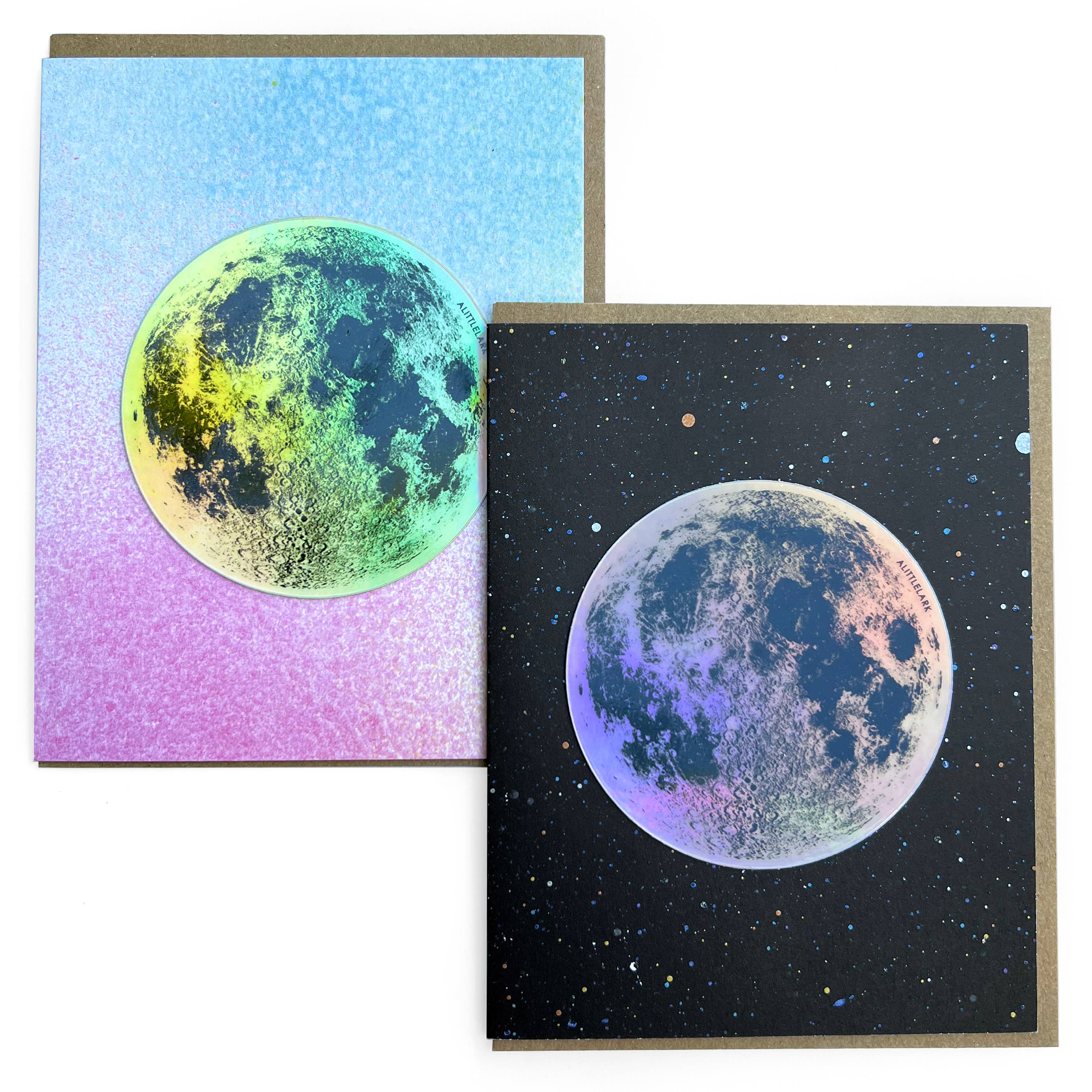  Moon Sticker Cards 