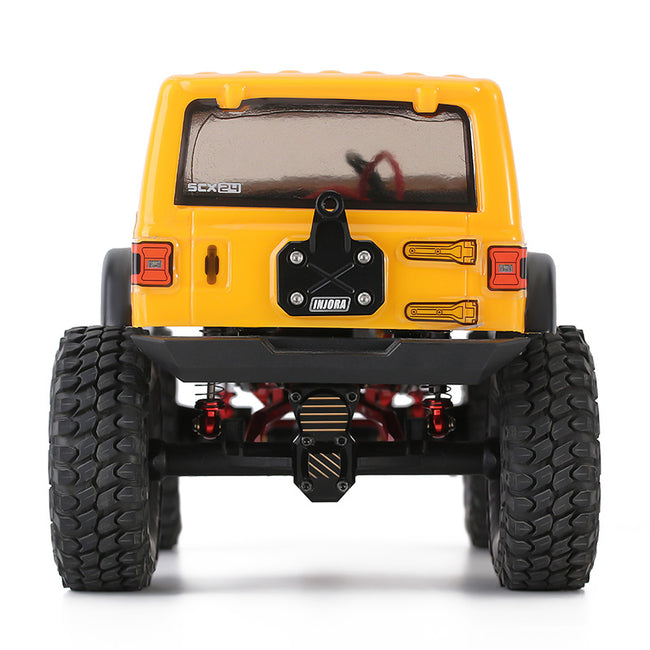 INJORA CNC Aluminum Spare Tire Carrier Wheel Mount for Axial SCX24 Jee