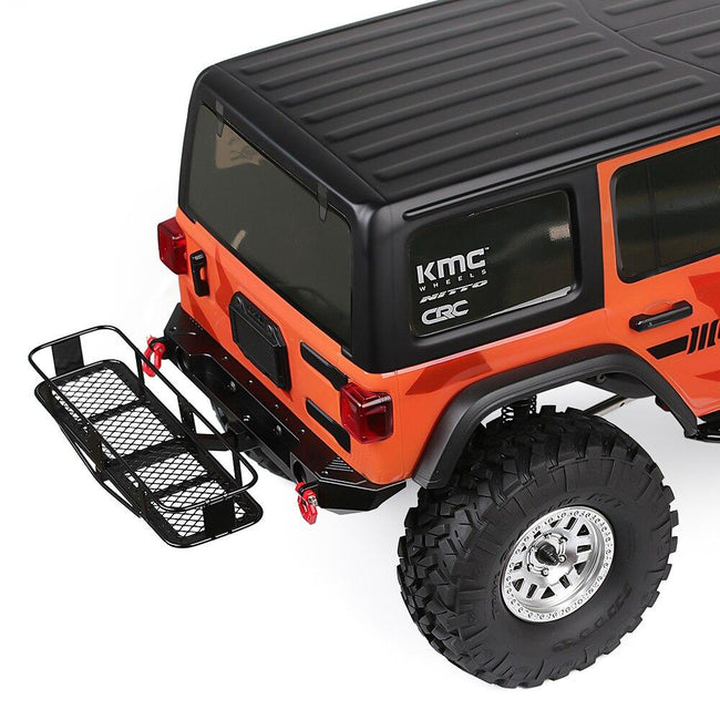 INJORA Metal Rear Bumper & Back Hitch Carrier Rack for SCX10 Jeep Wran