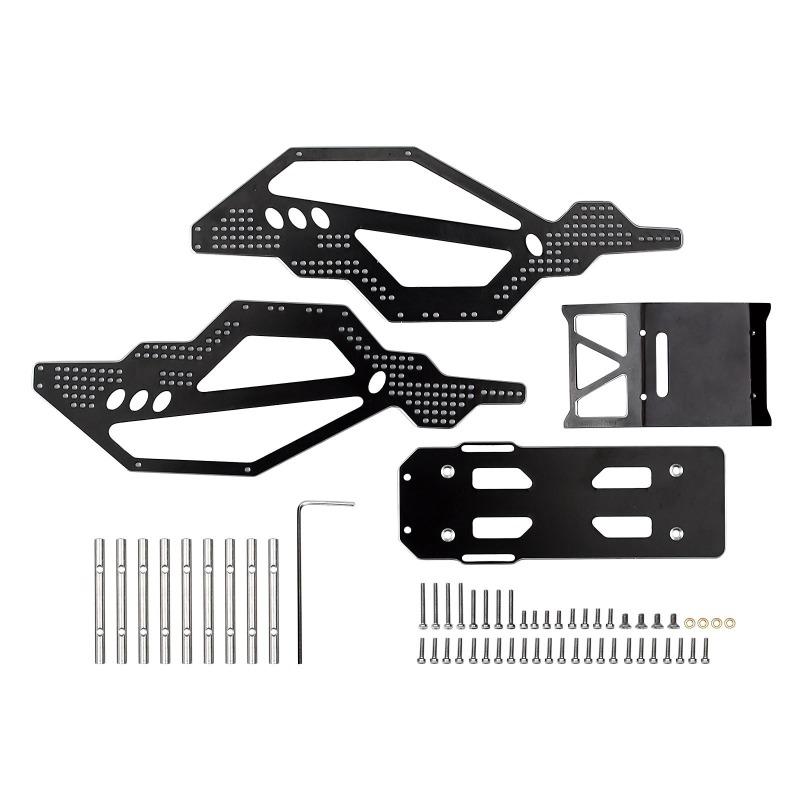 INJORA Black Aluminum Rock Buggy Roll Cage Body Shell Chassis for Axia