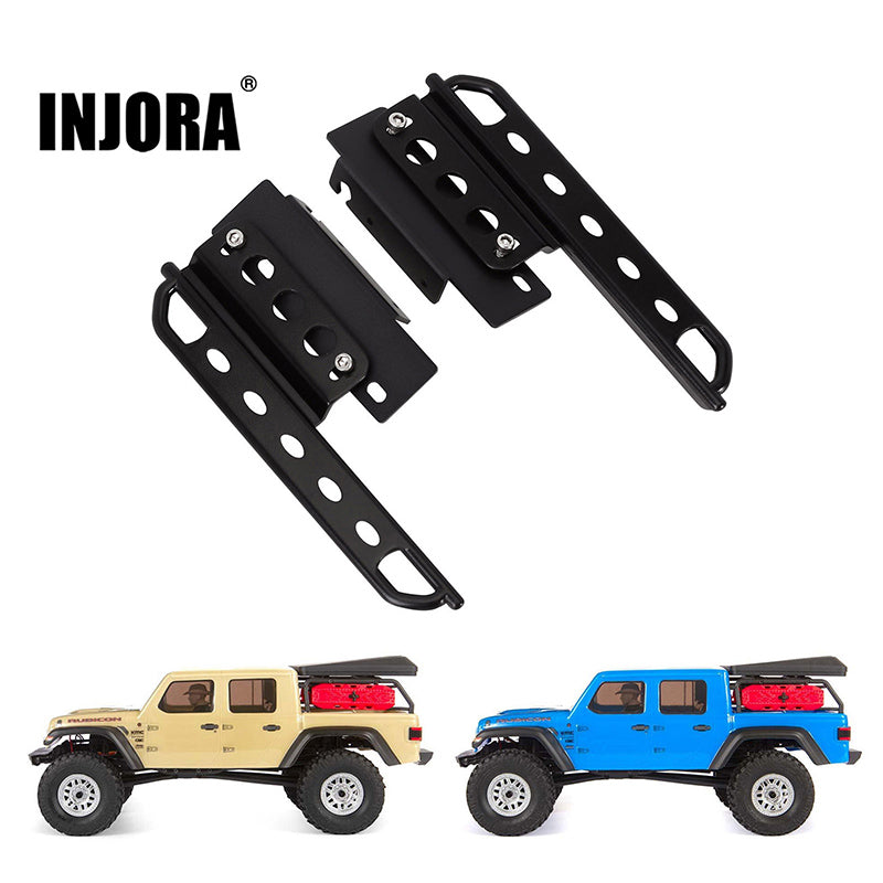 INJORA 2PCS Metal Rock Sliders Side Pedal for Axial SCX24 Jeep