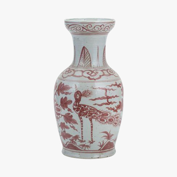 Coral Bird Vase