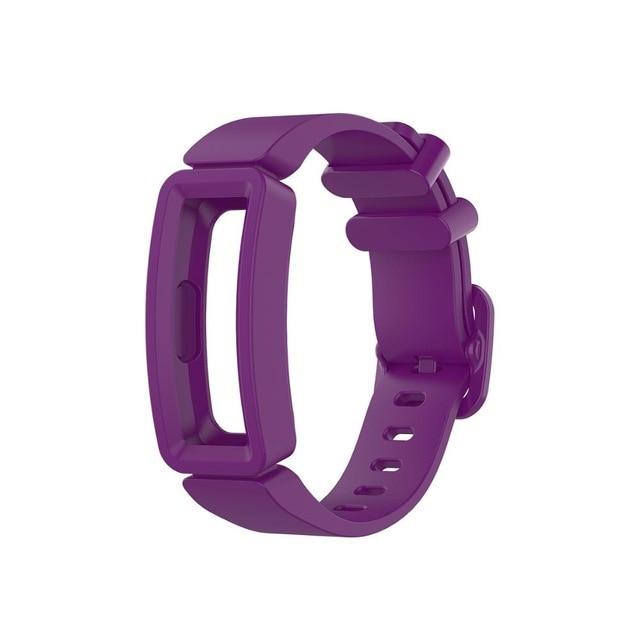 For Fitbit Ace 2 | Dark Purple Plain Silicone Band – Fitbit Bands™
