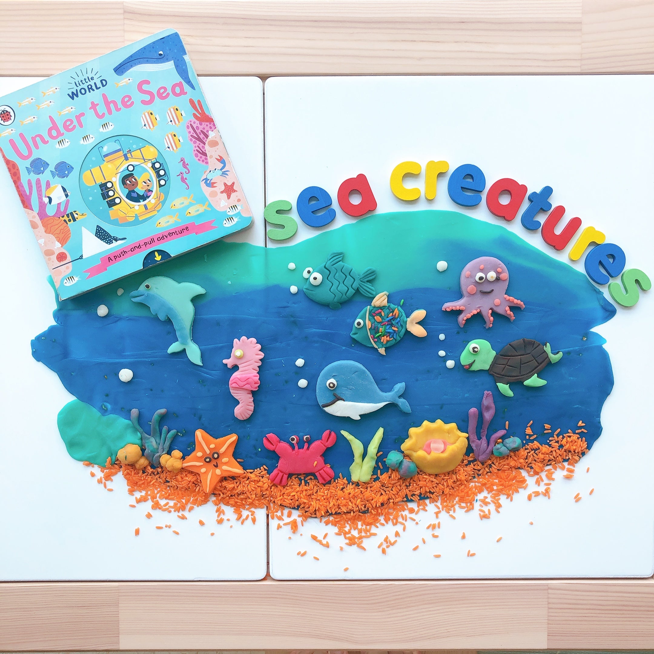 Under The Sea Play Dough Invitation - Our Little Treasures