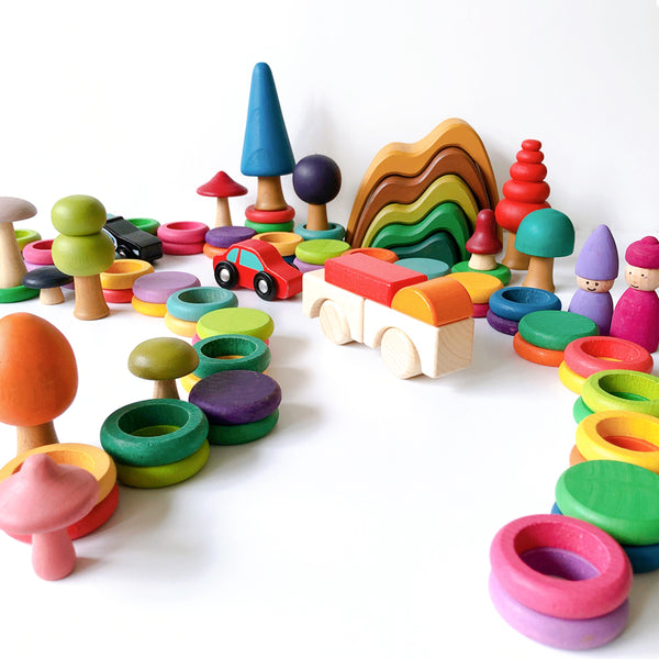 Wooden Loose Parts Pretend Play 