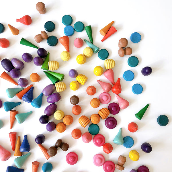 Wooden Loose Parts Counting Math Play 