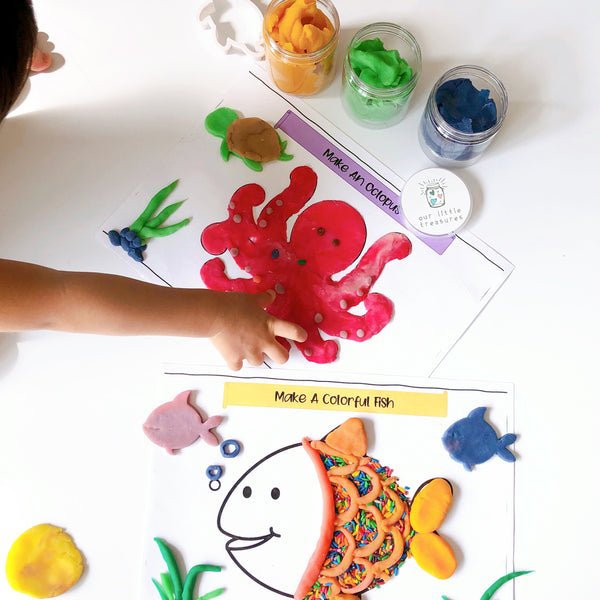 Under The Sea Play Dough Printable Mats