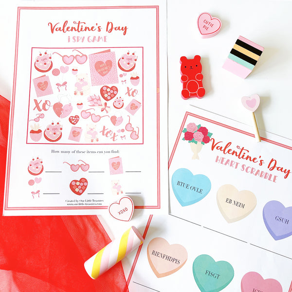 Valentine's Day Free Downloads and Activities for Toddlers - Our Little Treasures