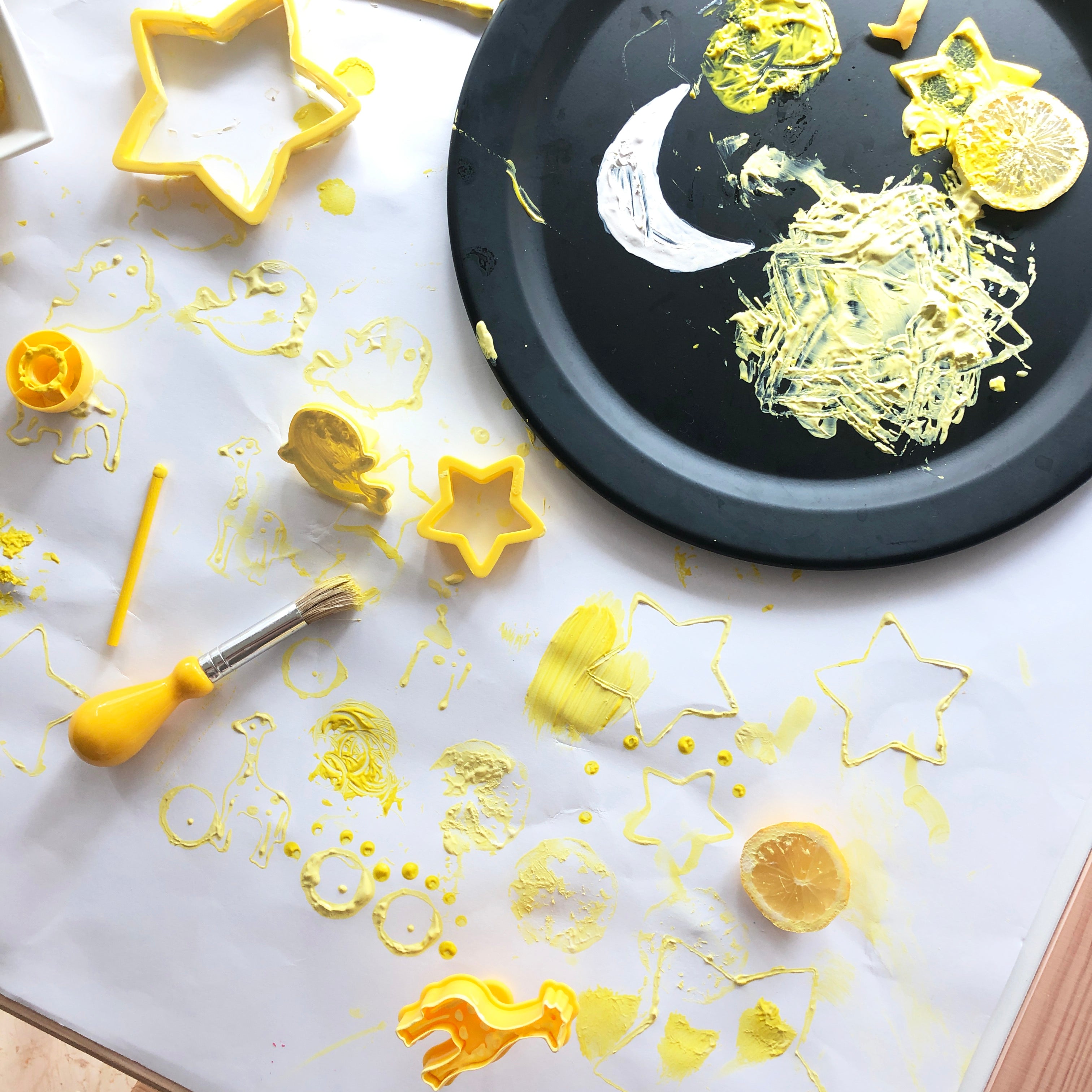 Yellow Themed Sensory Play