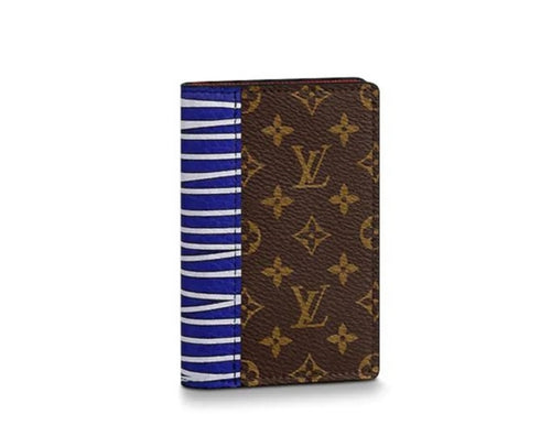 LOUIS VUITTON MULTIPLE WALLET MONOGRAM DENIM BLUE – BLAK.KW