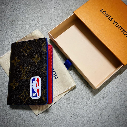 Louis Vuitton x NBA Pocket Organizer Ball Grain Leather Brown
