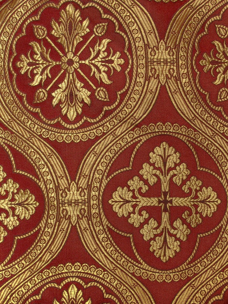 FCN Textiles : Folk Brocade - Gold / Charcoal – Bolt & Spool