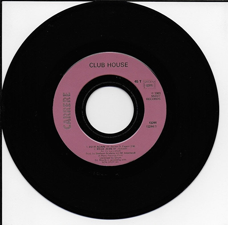 Club House - Do it again medley with Billie Jean – Vinyl On 45