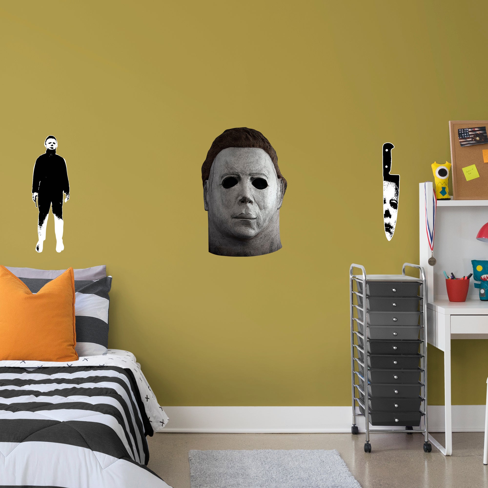 Michael Myers: Mask - Officially Licensed Removable Wall Decal XL by Fathead | Vinyl