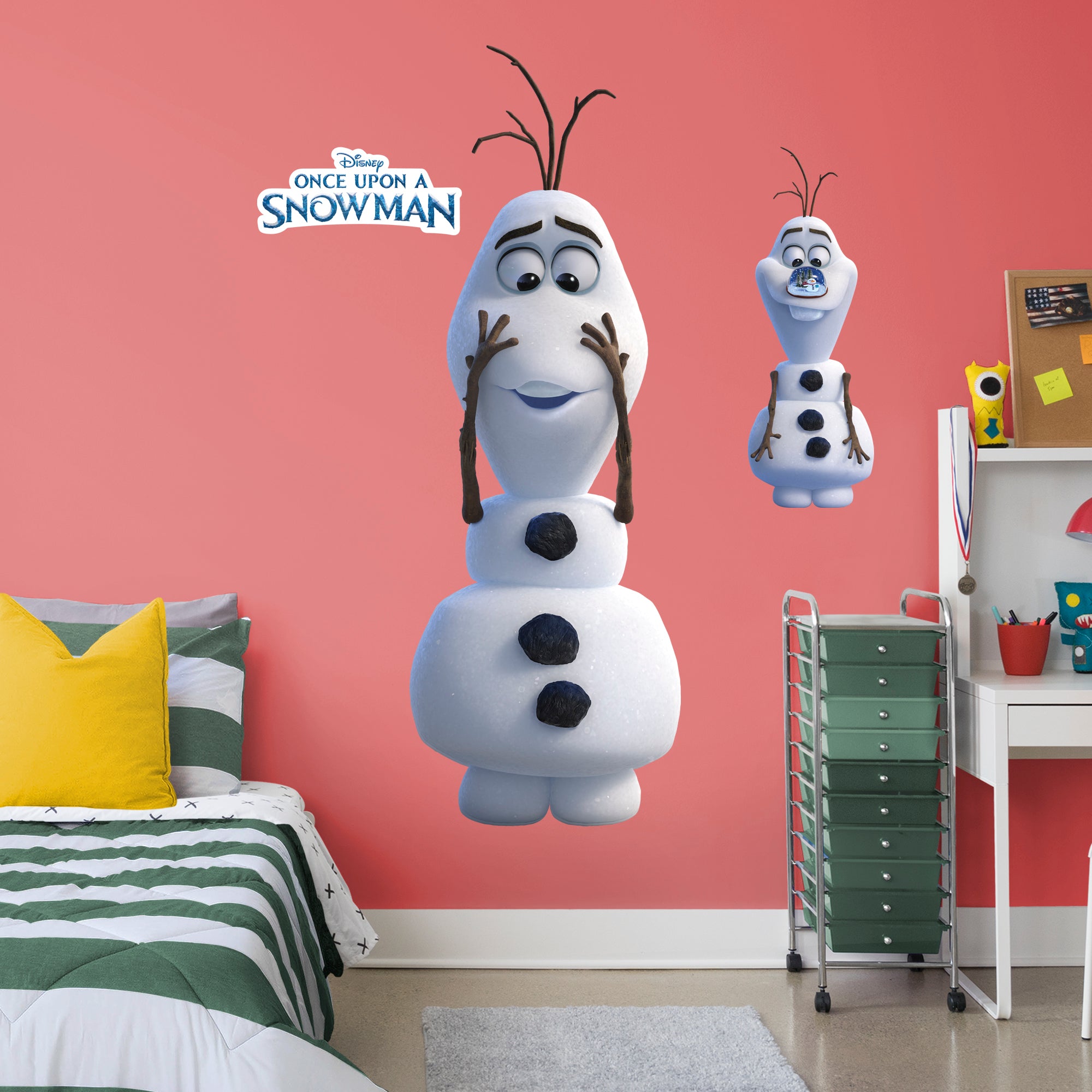 Olaf: Nose - Once Upon A Snowman - Officially Licensed Disney Removable Wall Decal Life-Size Character + 2 Decals by Fathead | V