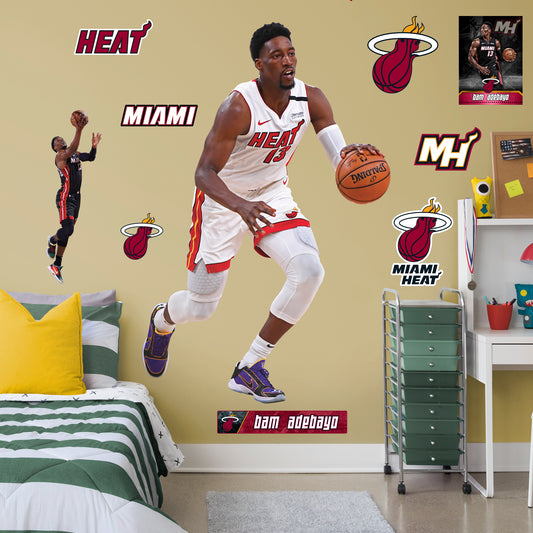 Miami Heat: Jimmy Butler 2021 Poster - NBA Removable Adhesive Wall Decal Large